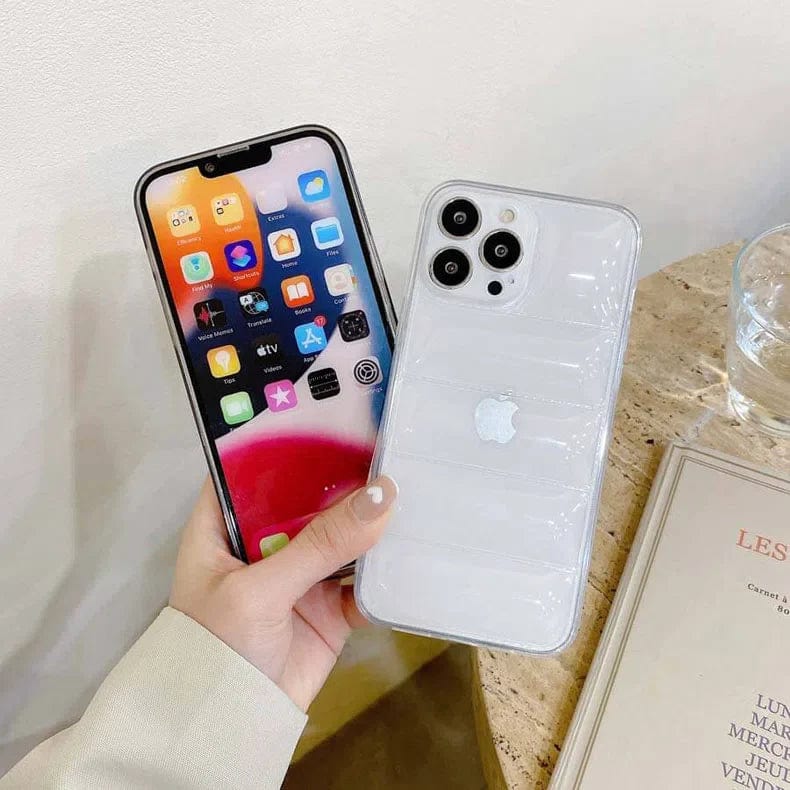 Puffer Pattern Soft TPU Case for iPhone 12 iPhone 12 transparent Cases & Covers