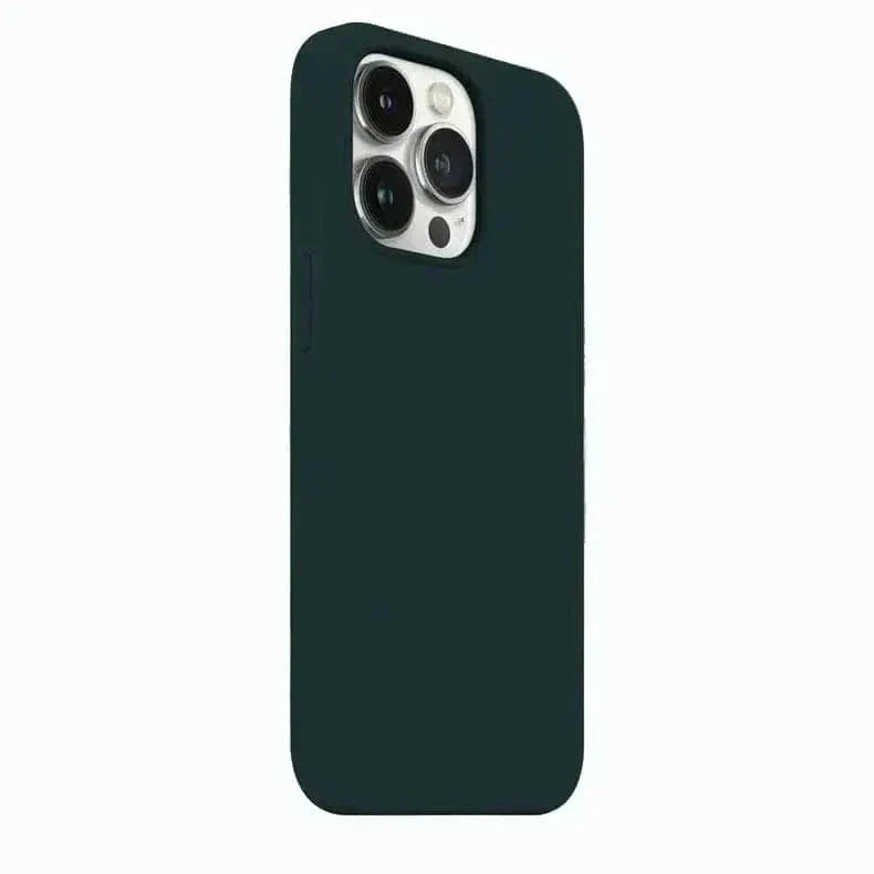Liquid Silicone inner microfiber Case for iPhone 15 Plus iPhone 15 Plus forest-green Cases & Covers