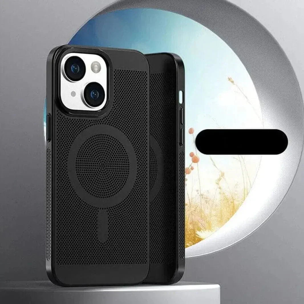 Breathable Heat-Dissipation Magsafe Case for iPhone 15 Pro Max iPhone 15 Pro Max black with magsafe Cases & Covers