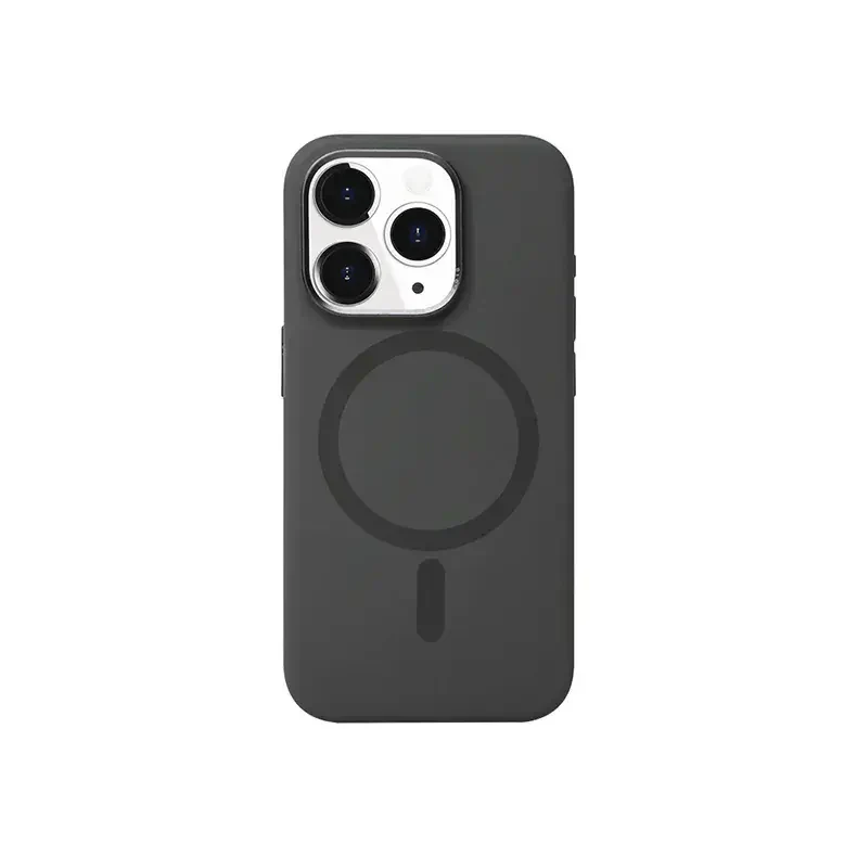 Liquid Silicone Magsafe Hard Case for iPhone 15 Pro Max iPhone 15 Pro Max dark-grey with magsafe Cases & Covers