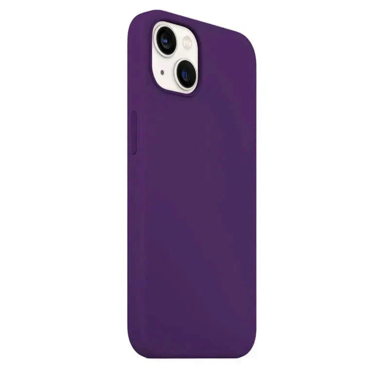 Liquid Silicone inner microfiber Case for iPhone 15 Plus iPhone 15 Plus dark-purple Cases & Covers