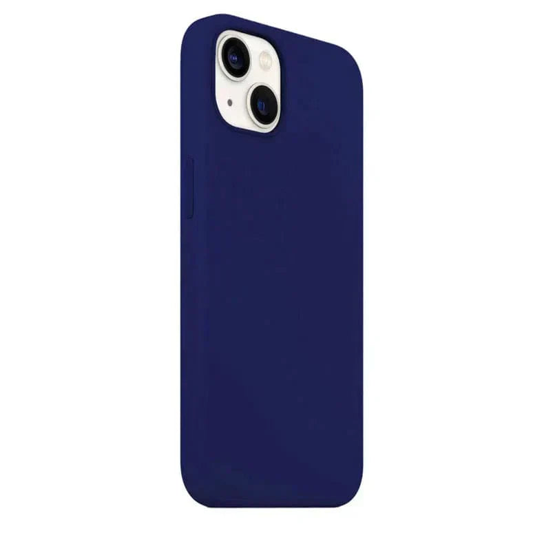Liquid Silicone inner microfiber Case for iPhone 15 Plus iPhone 15 Plus ink-blue Cases & Covers