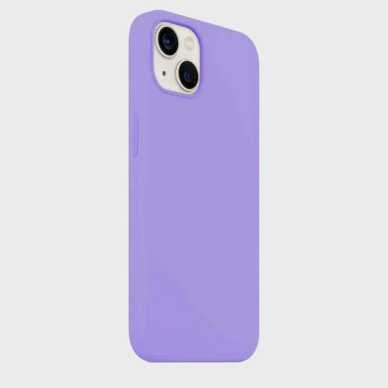 Liquid Silicone inner microfiber Case for iPhone 15 Plus iPhone 15 Plus lavender-blue Cases & Covers