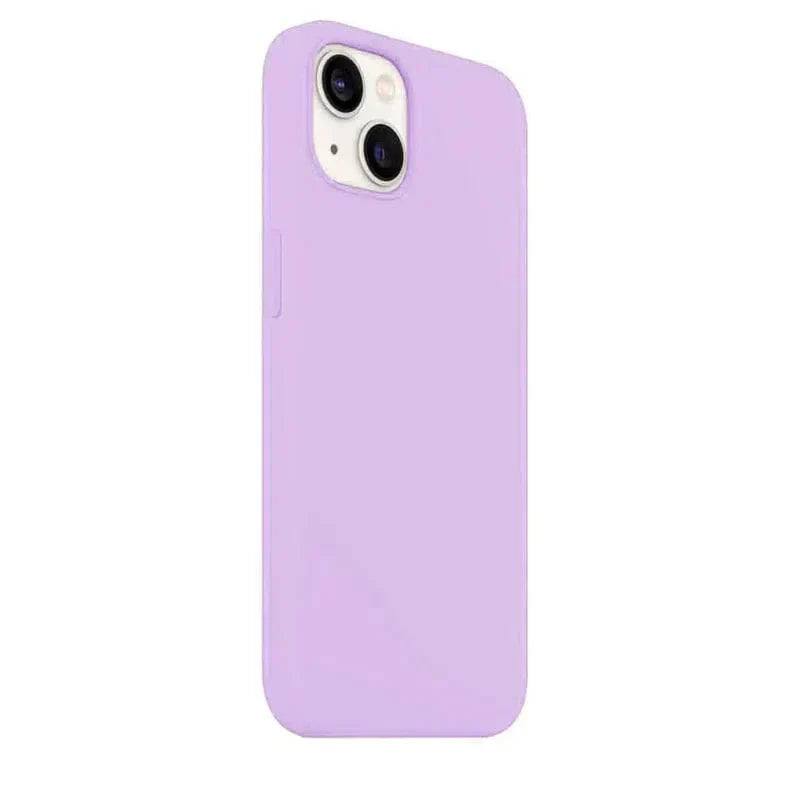 Liquid Silicone inner microfiber Case for iPhone 15 Plus iPhone 15 Plus lavender Cases & Covers