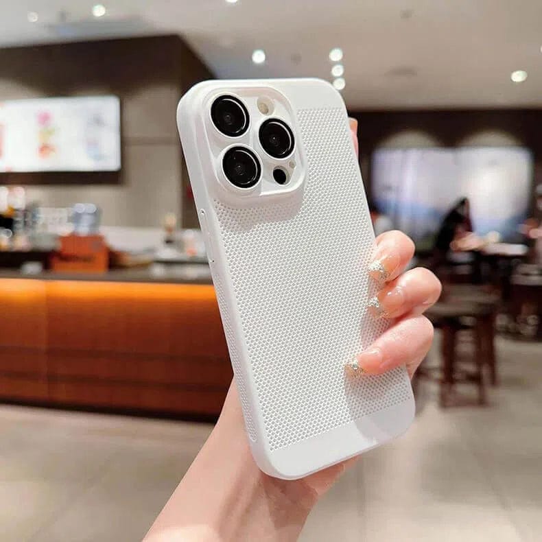 Breathable Heat-Dissipation Magsafe Case for iPhone 15 Pro Max iPhone 15 Pro Max white without magsafe Cases & Covers