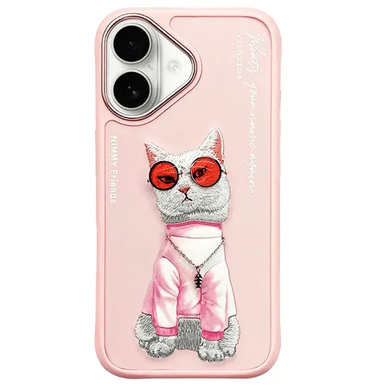 Nimmy 3D Embroided Hard Case for iPhone 16 Pro Max Cases & Covers