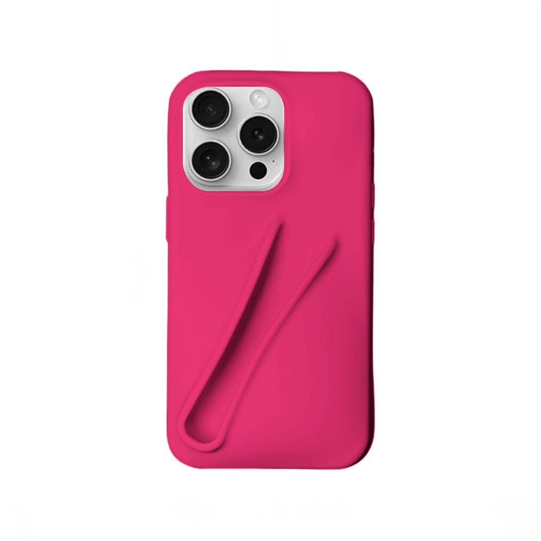 Lip Gloss Soft Silicone Shockproof Case for iPhone 12 | 12 Pro iPhone 12 | 12 Pro hot-pink Cases & Covers