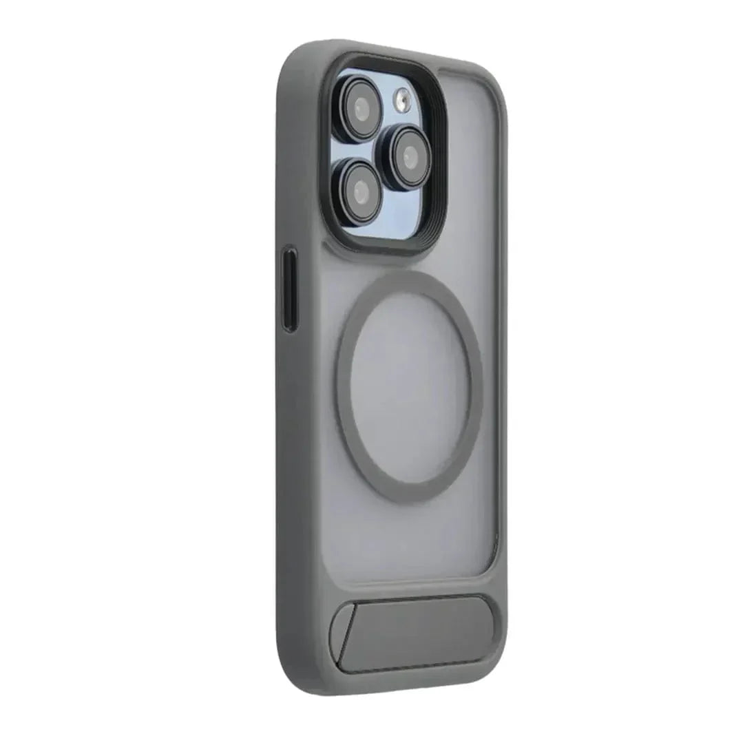 Kickstand Magsafe Hard Case for iPhone 16 Pro iPhone 16 Pro grey with magsafe Cases & Covers