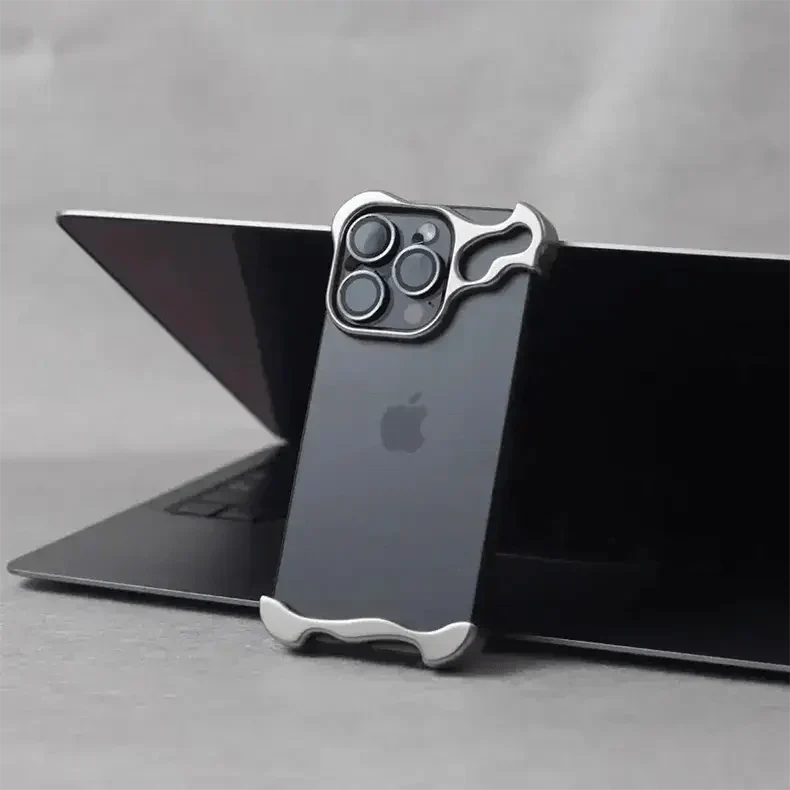 Minimalist Frame Camera Lens Protector Case for iPhone 15 Pro iPhone 15 Pro Titanium Grey Cases & Covers