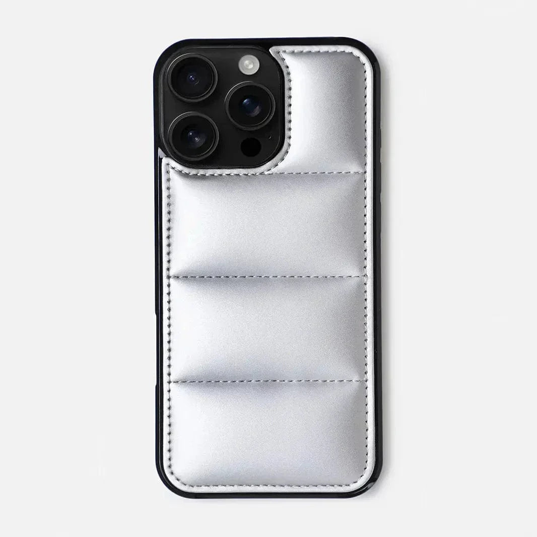 Puffer Pattern Soft TPU Hard Case for iPhone 15 Pro Cases & Covers