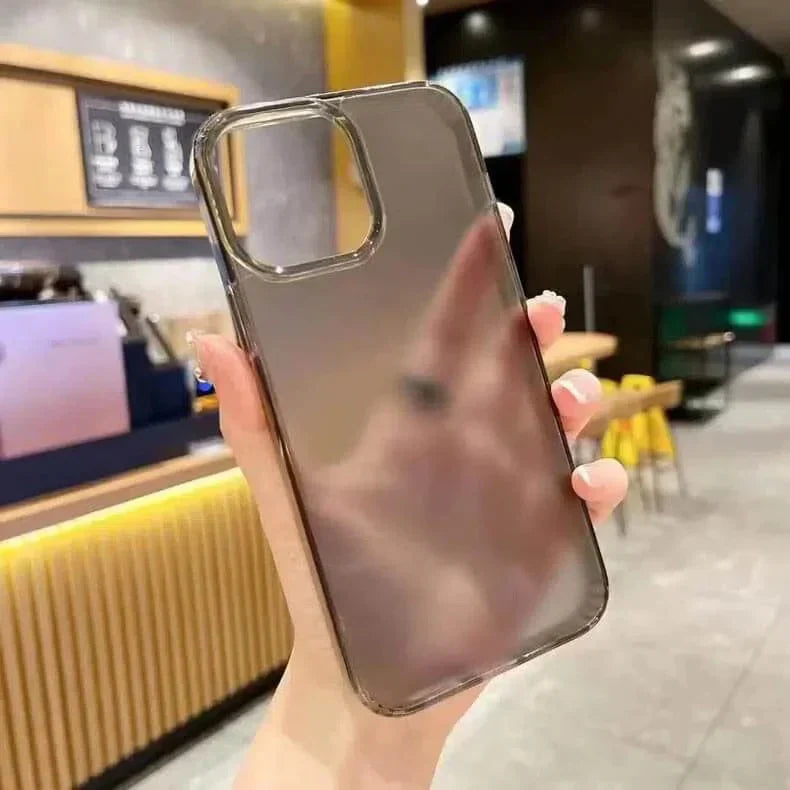 Crystal Clear Hard Case for iPhone 15 Pro Max iPhone 15 Pro Max Smoke Matte Cases & Covers