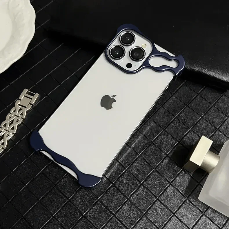 Minimalist Frame Camera Lens Protector Case for iPhone 15 Pro Cases & Covers