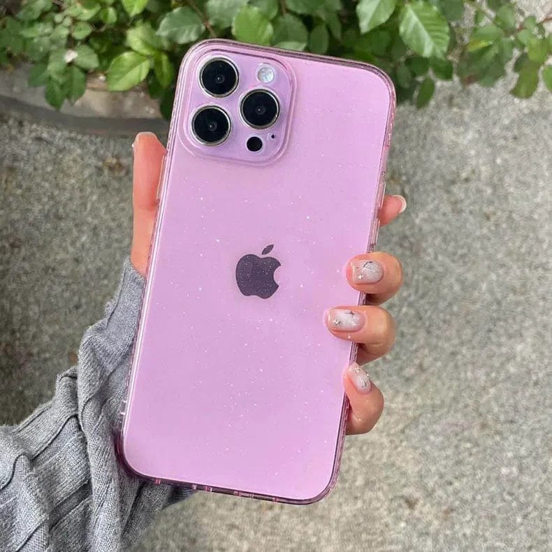 Luxury Shiny Glitter Clear Hard Case for iPhone 12 Cases & Covers