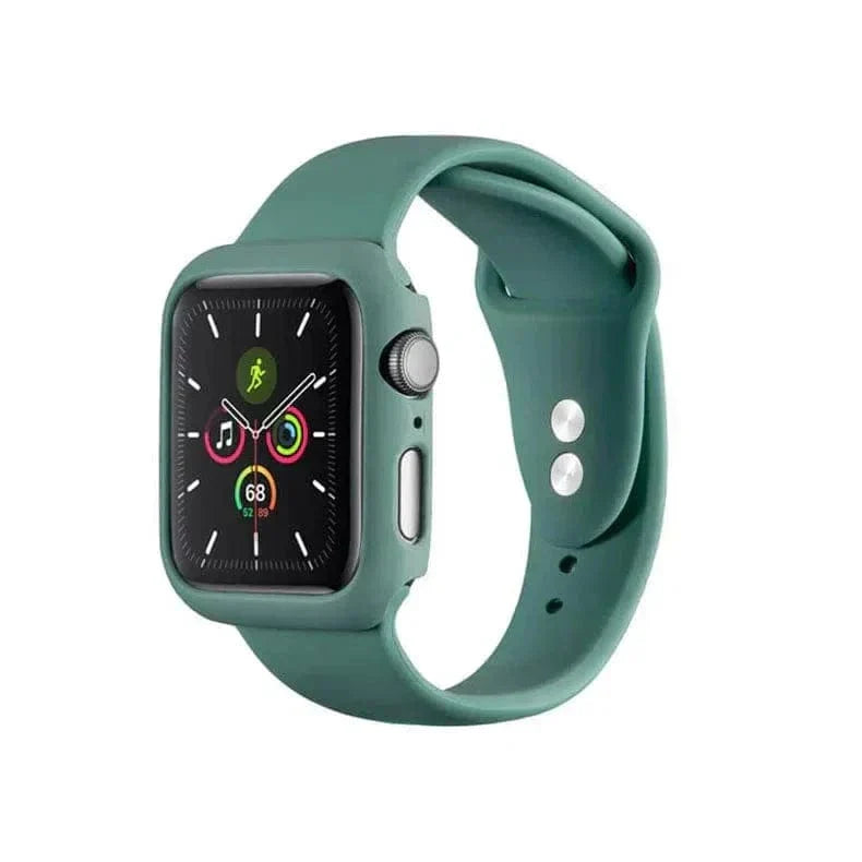 Matte Hard 360 Degree Body Bumper for Apple Watch 45mm Cases & Covers