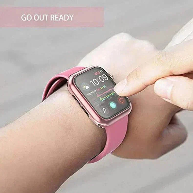 Soft Slim Shiny Full Body Screen Protector Cover for Apple Watch 44mm Cases & Covers