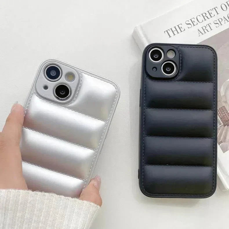 Puffer Pattern Soft TPU Case for iPhone 12 Cases & Covers