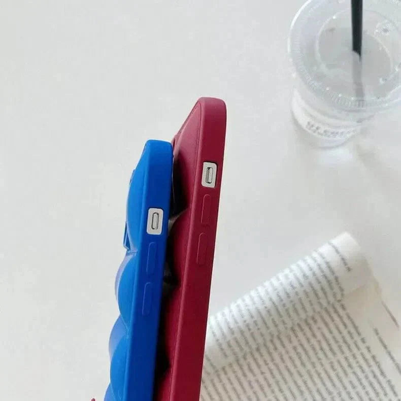 Puffer Pattern Soft TPU Case for iPhone 12 Cases & Covers