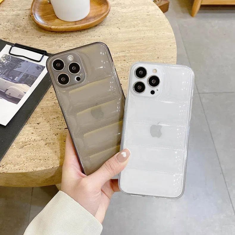 Puffer Pattern Soft TPU Case for iPhone 12 Cases & Covers