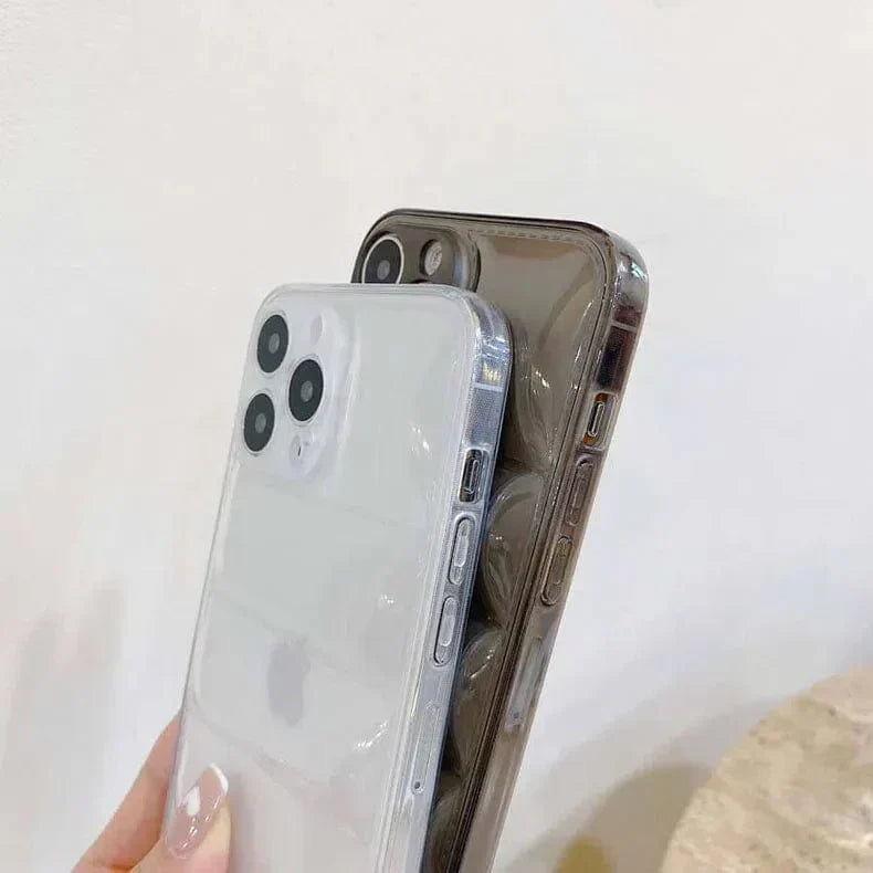 Puffer Pattern Soft TPU Case for iPhone 12 Cases & Covers