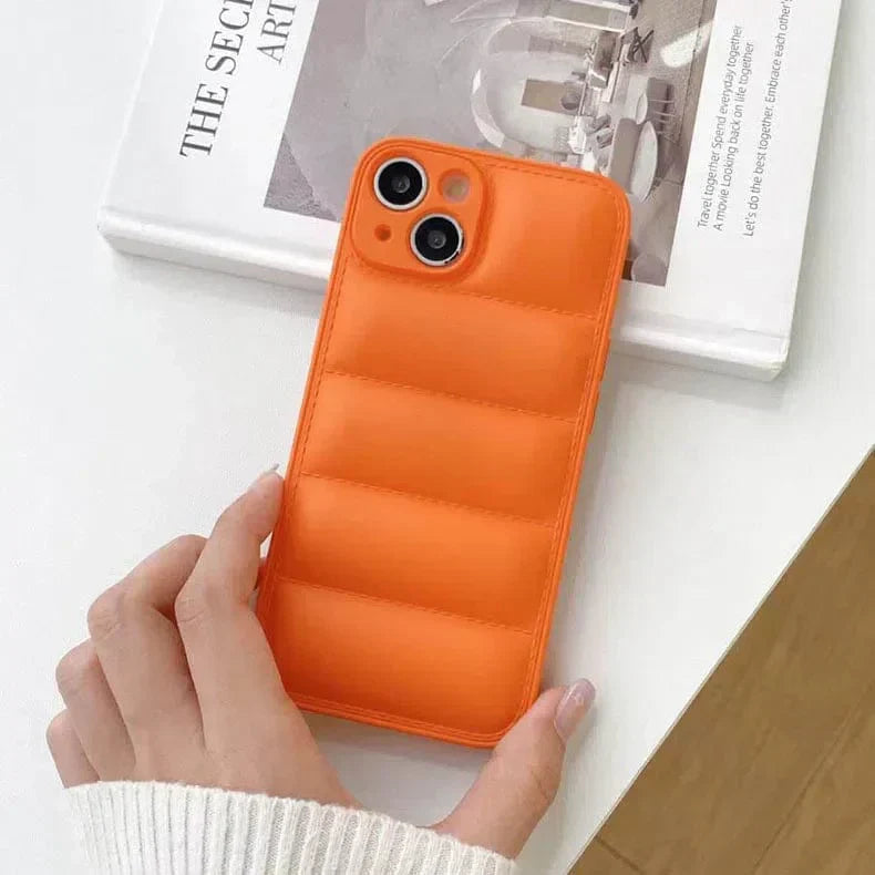 Puffer Pattern Soft TPU Case for iPhone 12 Cases & Covers