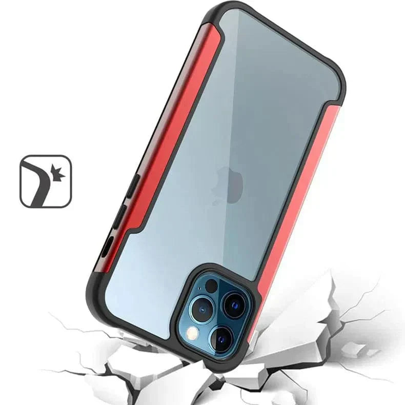 Aluminum Alloy Metal Edge Transparent Case for iPhone 14 Pro