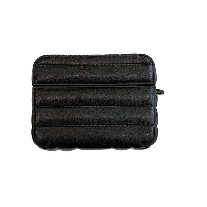 Puffy Pebble Leather Dual Layer Hard Cover for Airpods 1 | 2 Cases & Covers