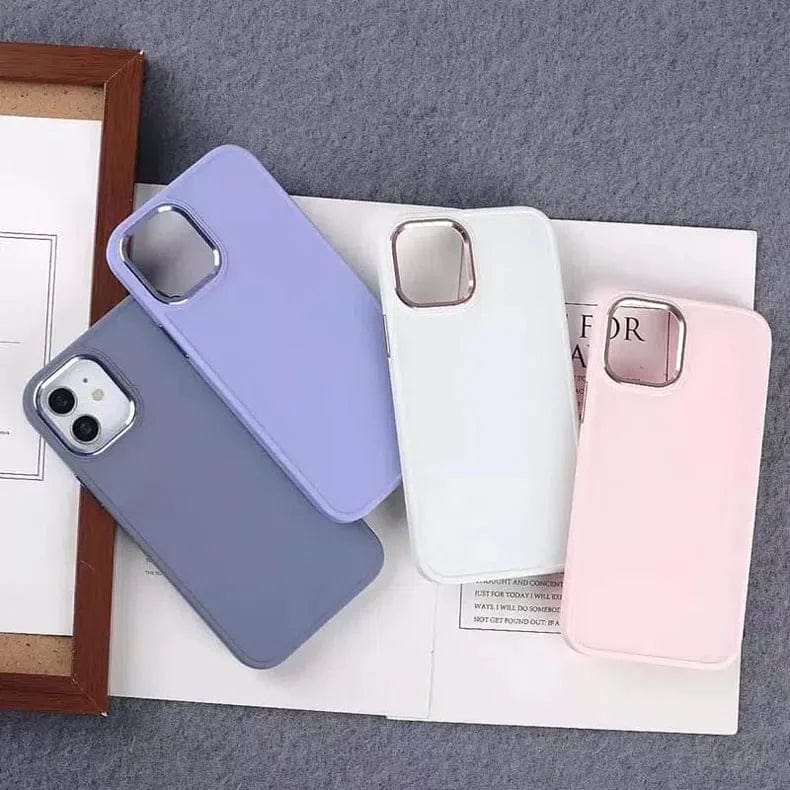 3 In 1 Metal Camera Frame Matte TPU Case for iPhone 13 mini Cases & Covers