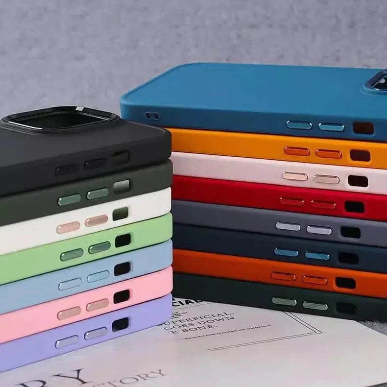 3 In 1 Metal Camera Frame Matte TPU Case for iPhone 13 mini Cases & Covers