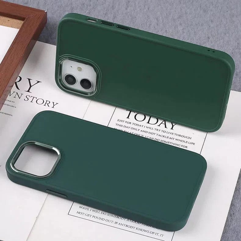 3 In 1 Metal Camera Frame Matte TPU Case for iPhone 13 mini Cases & Covers