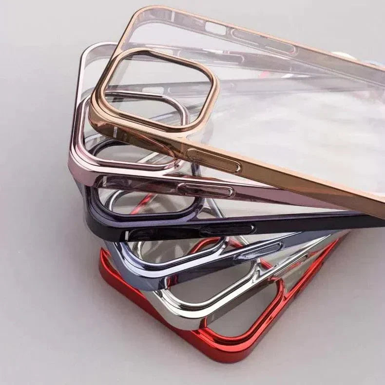 Ishock Ultra Thin Clear Shiny Frame Case for iPhone 12 | 12 Pro Cases & Covers