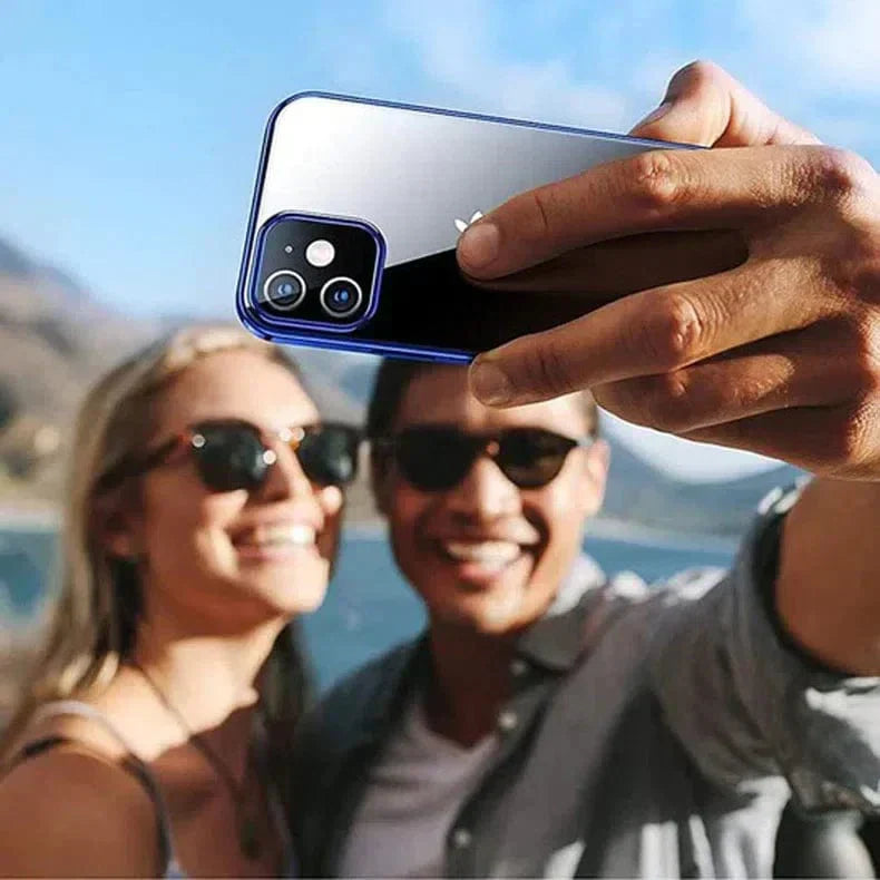 Ishock Ultra Thin Clear Shiny Frame Case for iPhone 12 | 12 Pro Cases & Covers