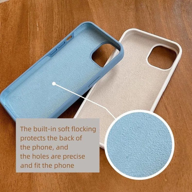 Liquid Silicone inner microfiber Case for iPhone 13 Pro Max Cases & Covers