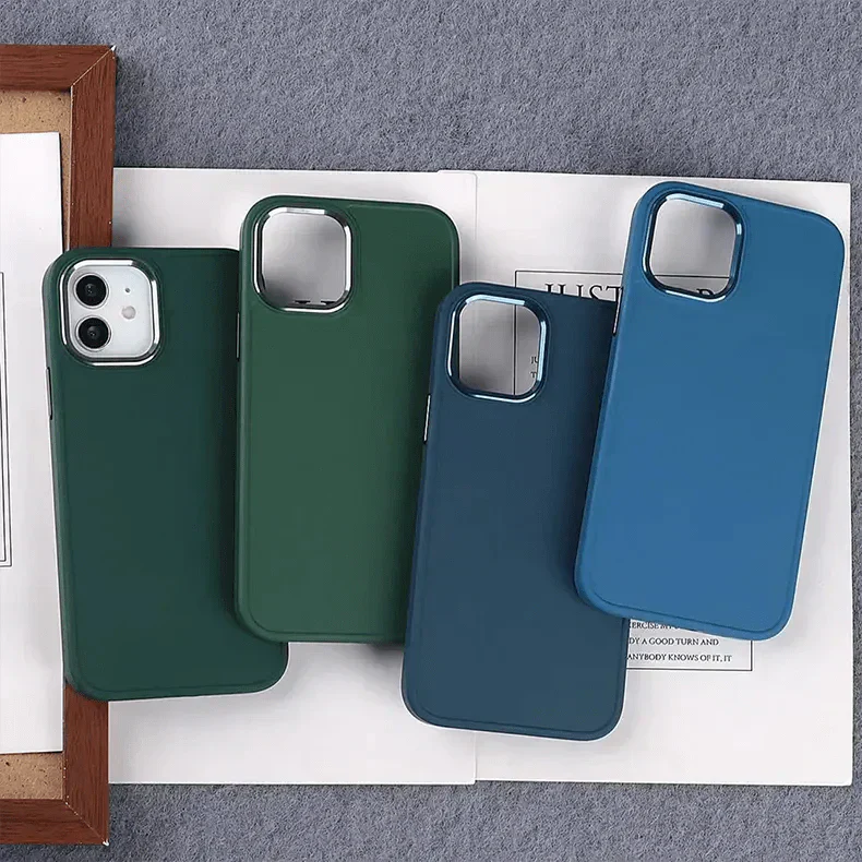 3 In 1 Metal Camera Frame Matte TPU Case for iPhone 13 mini Cases & Covers