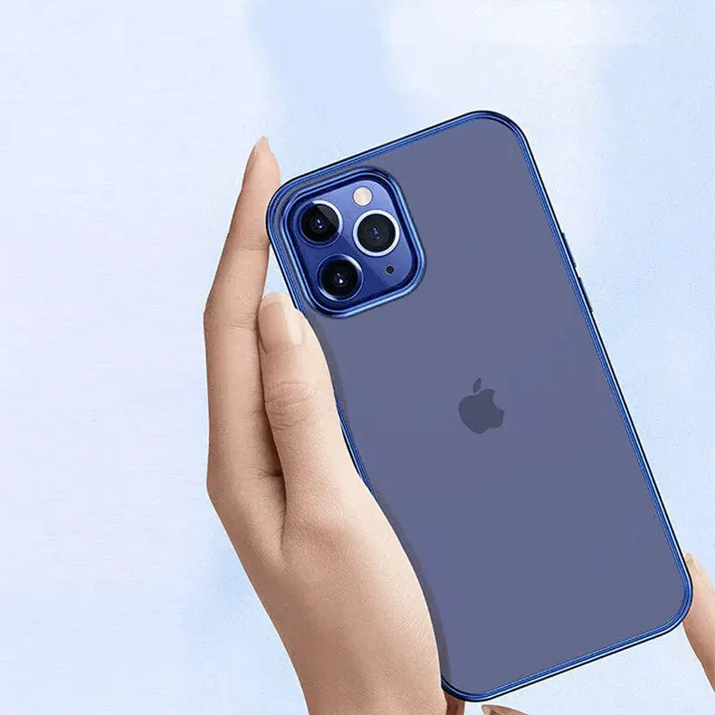 Ishock Ultra Thin Clear Shiny Frame Case for iPhone 12 | 12 Pro Cases & Covers