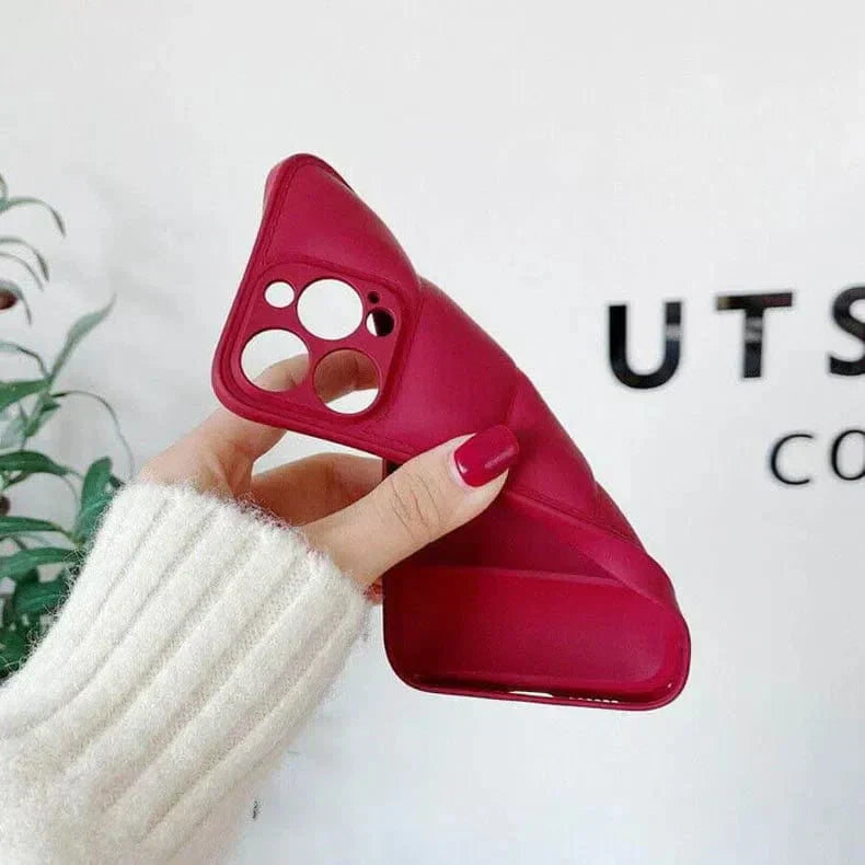 Puffer Pattern Soft TPU Case for iPhone 12 Cases & Covers