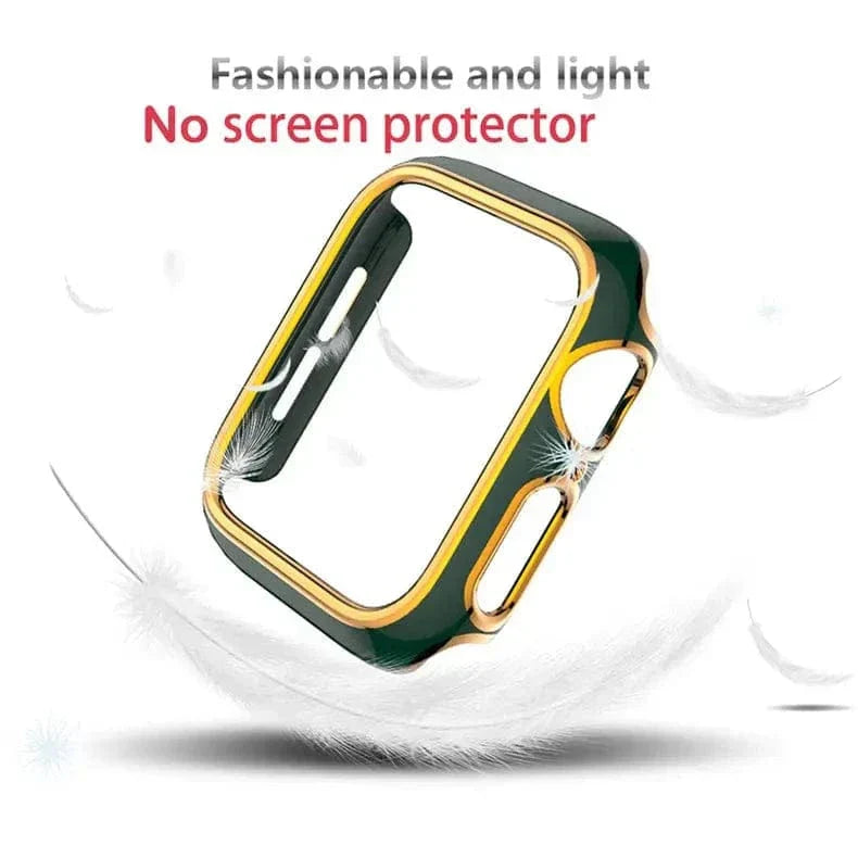 Glossy Chrome 360 Degree Hard Body Bumper for Apple Watch 40mm Cases & Covers