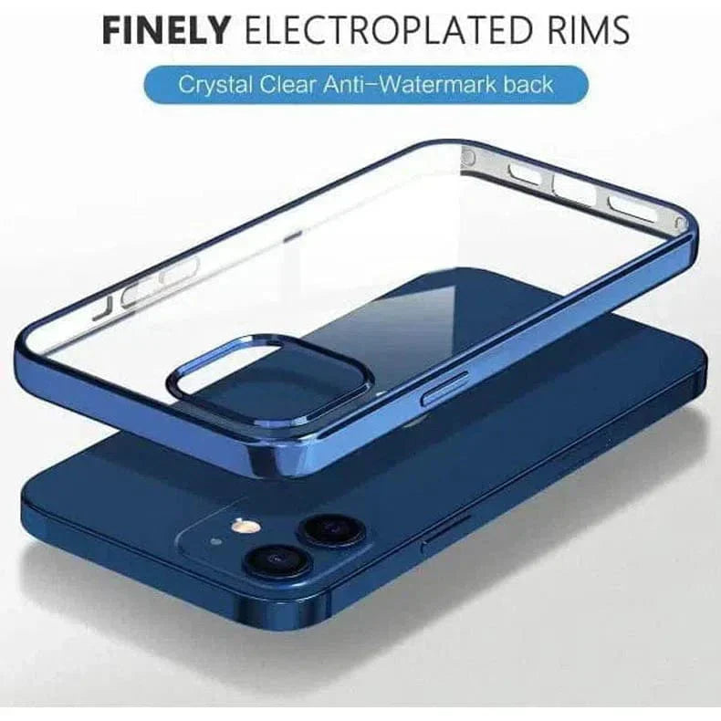 Ishock Ultra Thin Clear Shiny Frame Case for iPhone 12 | 12 Pro Cases & Covers