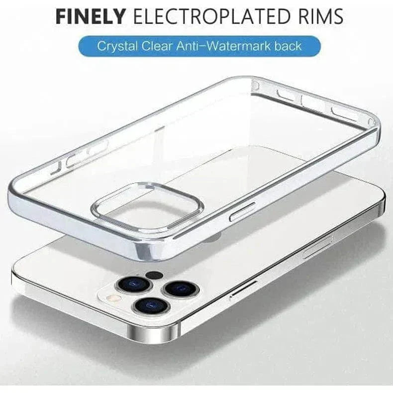 Ishock Ultra Thin Clear Shiny Frame Case for iPhone 12 | 12 Pro Cases & Covers