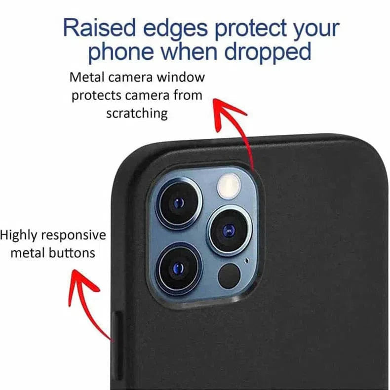Leather Texture Magsafe Hard Case for iPhone 15 Pro Cases & Covers