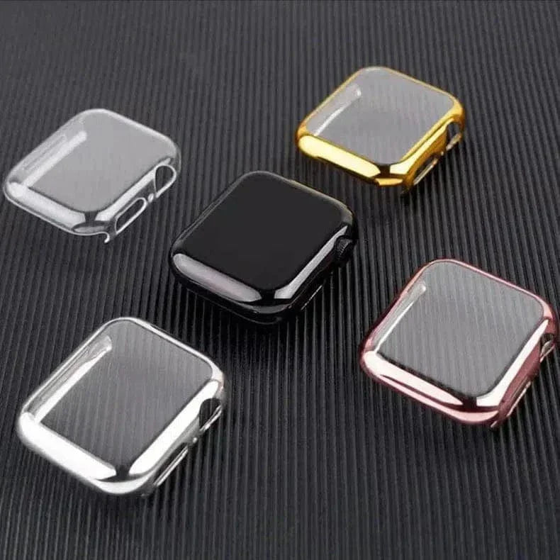 Soft Slim Shiny Full Body Screen Protector Cover for Apple Watch 44mm Cases & Covers