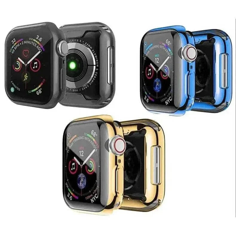 Soft Slim Shiny Full Body Screen Protector Cover for Apple Watch 44mm Cases & Covers