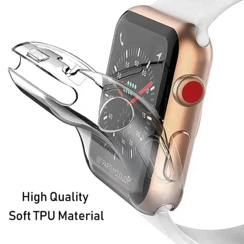 Soft Slim Shiny Full Body Screen Protector Cover for Apple Watch 44mm Cases & Covers