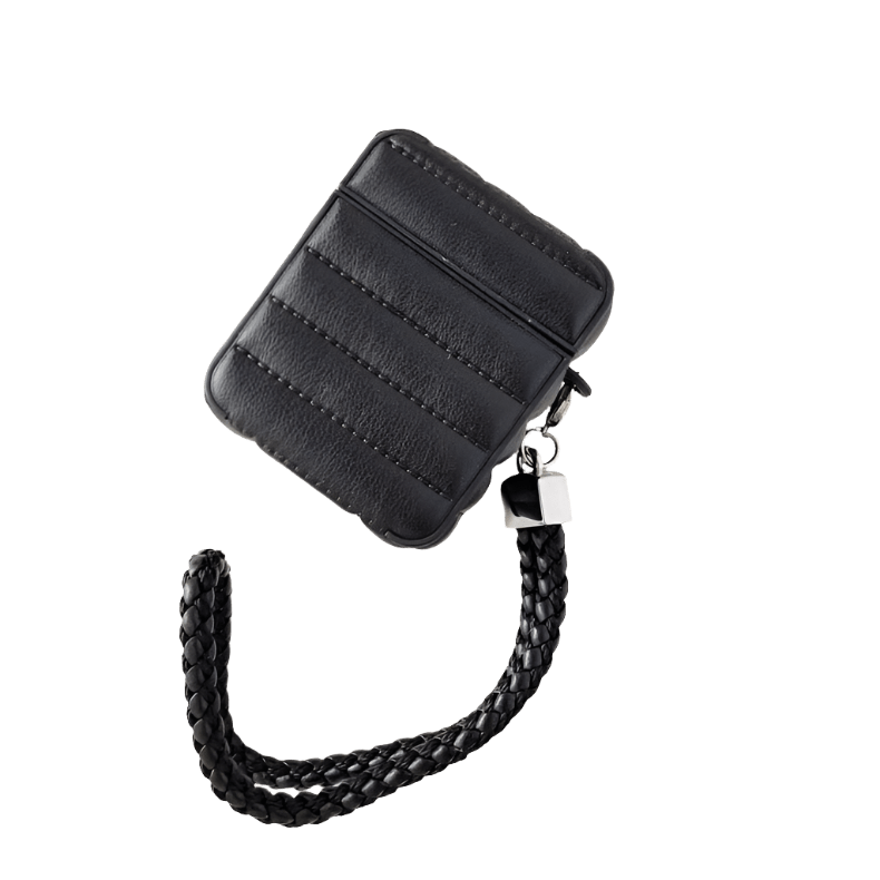 Puffy Pebble Leather Dual Layer Hard Cover for Airpods 3 Cases & Covers