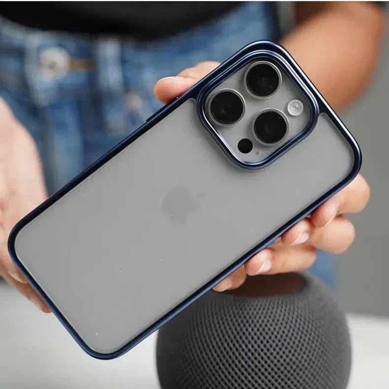 Lusterless Soft Frame Hard Transparent Case for iPhone 15 Pro Max Cases & Covers