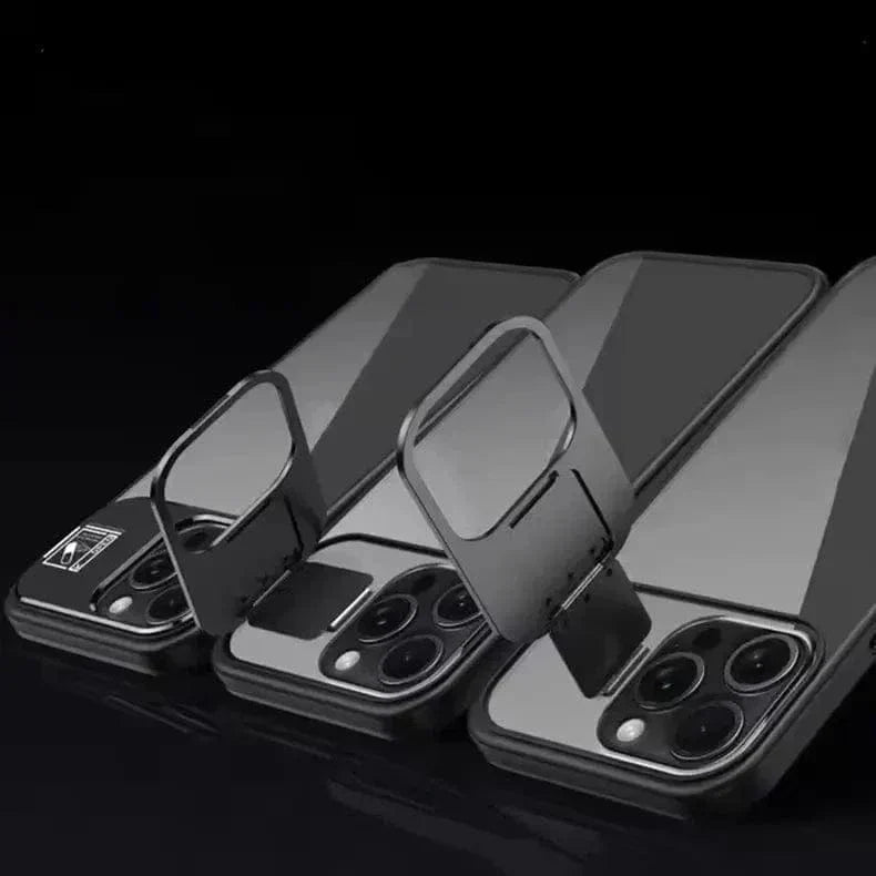 Camera Metal Kickstand Magsafe With Camera Lens Case for iPhone 15 Pro Max Cases & Covers