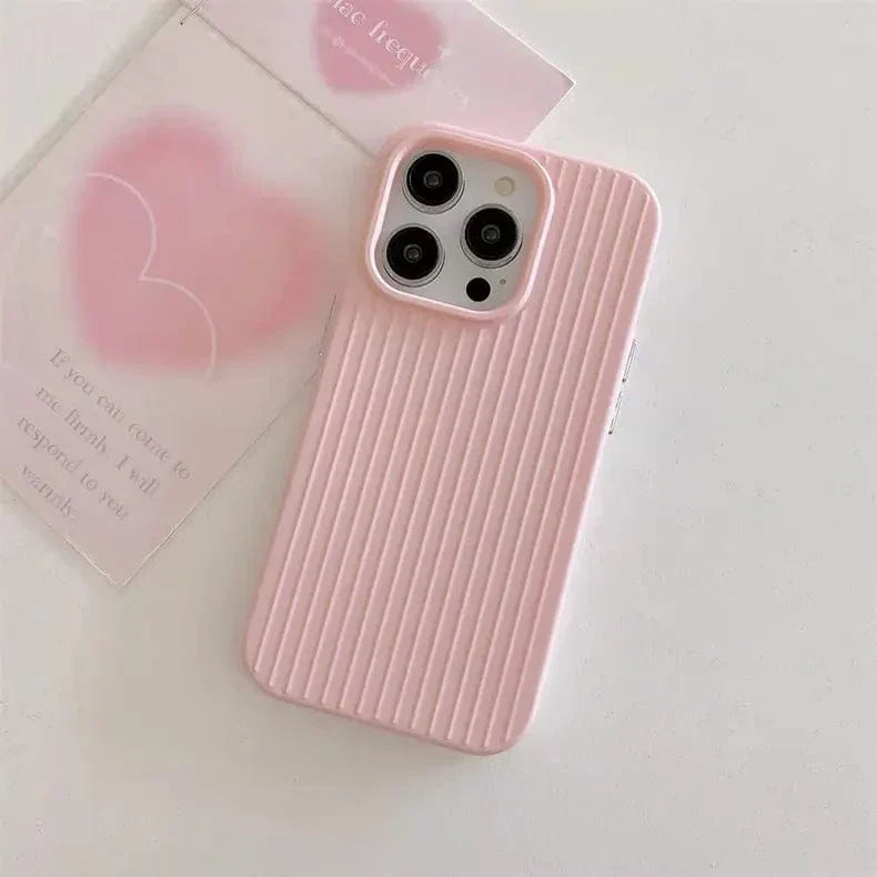 Fluted Texture Soft Touch Magsafe PC Case for iPhone 15 Pro Max Cases & Covers