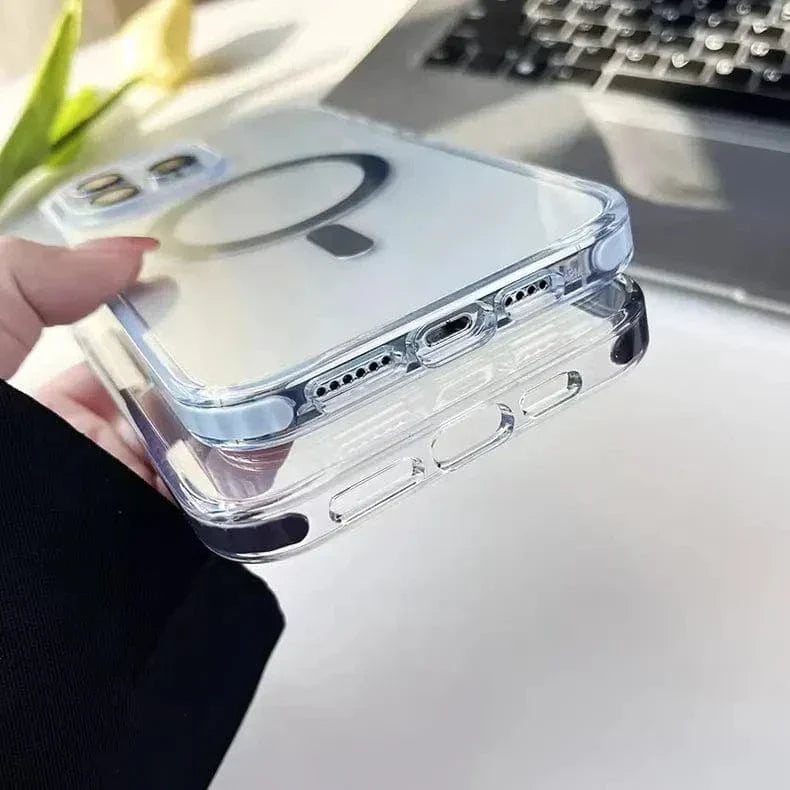 Anti Storm Magnetic Shield With Magsafe Case for iPhone 15 Pro Max Cases & Covers