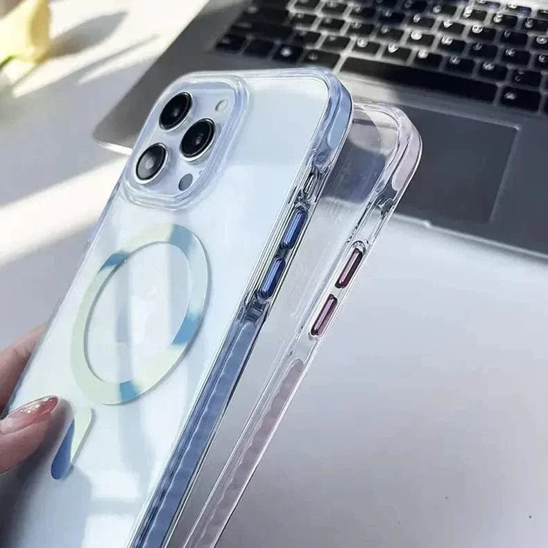 Anti Storm Magnetic Shield With Magsafe Case for iPhone 15 Pro Max Cases & Covers