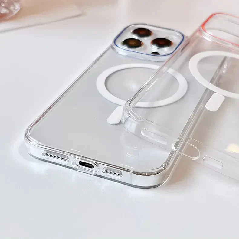 Magnetic Shield With Magsafe Clear Case for iPhone 15 Pro Cases & Covers