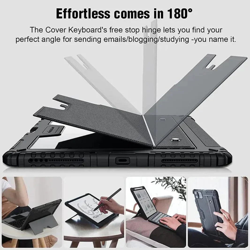 NILLKIN Bluetooth Keyboard Smart Cover for iPad Air M2 | Air 2 M3 (13-inch) Cases & Covers